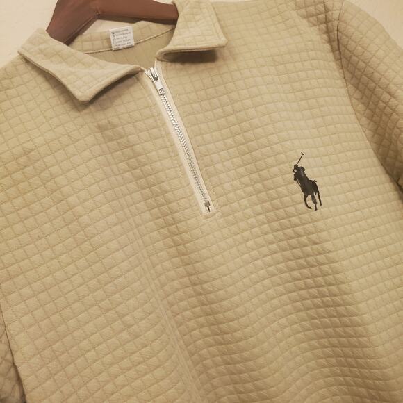 Men's Khaki Casual Short Sleeve Shirt and Shorts Set w/Pockets Sz M - Picture 2 of 5